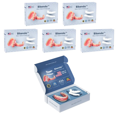 【𝑂𝐹𝐹𝐼𝐶𝐼𝐴𝐿 𝑆𝑇𝑂𝑅𝐸】Bikenda™ Premium Custom Silicone Denture Set(⏰Limited time discount Last 30 minutes⏰)