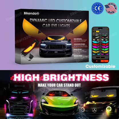 [2025 Creative Innovation Award] Bikenda® Dynamic LED Customizable Car Eye Lights