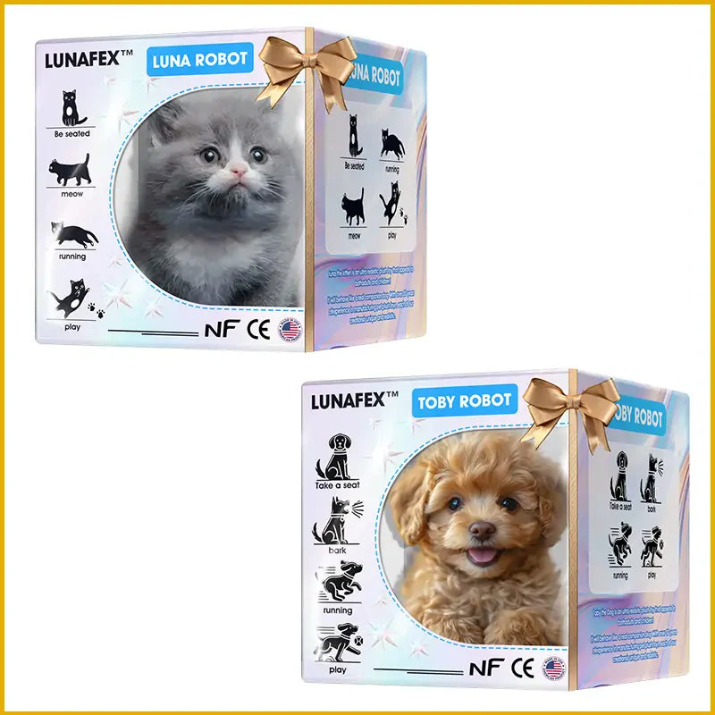 【LunaFex® Official Store】LUNA the Robot Cat 😺 & TOBY the Robot Dog 🐶 – The Perfect Pet Duo for Kids & Families – Last Chance for Discount!