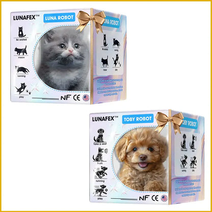 【LunaFex® Official Store】LUNA the Robot Cat 😺& TOBY the Robot Dog🐶 – Perfect Pet Duo for Kids & Family – Last Day Discount: Save 75%