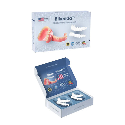 【𝑂𝐹𝐹𝐼𝐶𝐼𝐴𝐿 𝑆𝑇𝑂𝑅𝐸】Bikenda™ Premium Custom Silicone Denture Set(⏰Limited time discount Last 30 minutes⏰)