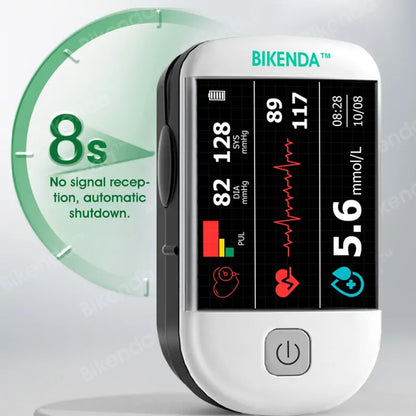 【OFFICIAL STORE】Bikenda™ Advanced Next-Gen Intelligent Multifunctional Non-Invasive Laser Blood Glucose Meter [99.9% Precision & Accuracy]