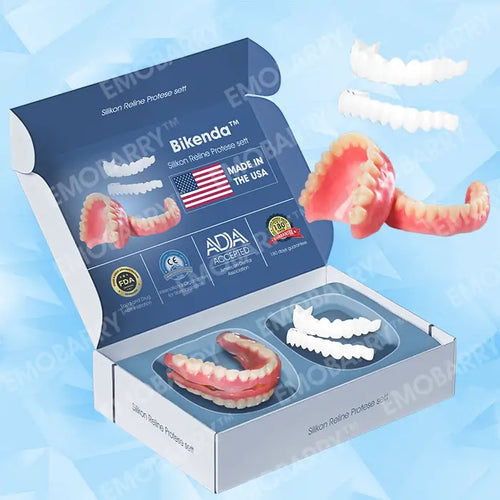 【𝑂𝐹𝐹𝐼𝐶𝐼𝐴𝐿 𝑆𝑇𝑂𝑅𝐸】Bikenda™ Premium Custom Silicone Denture Set(⏰Limited time discount Last 30 minutes⏰)