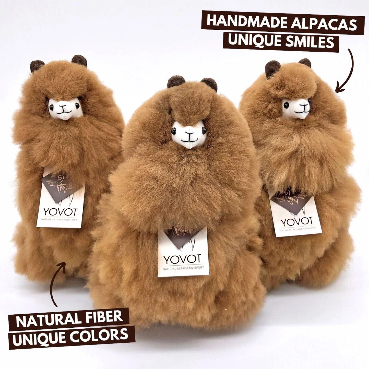 Yovot- Hazelnut - Alpaca Stuffed Animal (Australia)