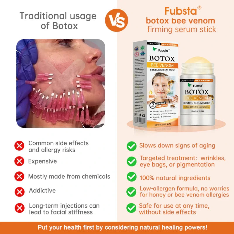 【LAST DAY 80% OFF 】✨Fubsta™ Botox Bee Venom Firming Serum Stick🔥