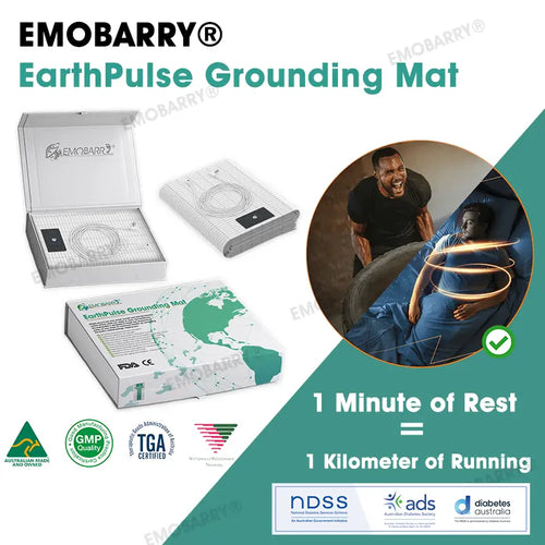 【Official Store】[-𝟕𝟎%𝐎𝐅𝐅-]🌏EMOBARRY® EarthPulse Grounding Mat – 𝐒𝐞𝐞 𝐑𝐞𝐬𝐮𝐥𝐭𝐬 𝐢𝐧 𝟕 𝐃𝐚𝐲𝐬: Lymphatic Therapy, Blood Sugar Regulation, Detox & Body Sculpting