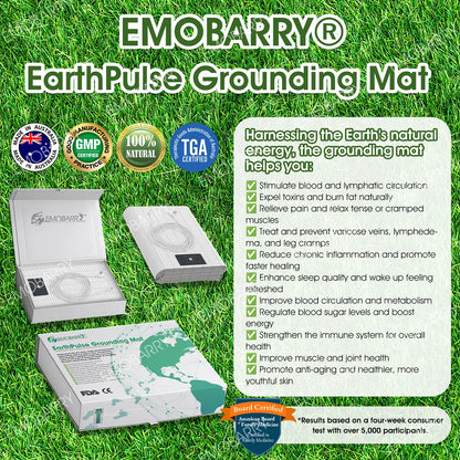 【Official Store】[-𝟕𝟎%𝐎𝐅𝐅-]🌏EMOBARRY® EarthPulse Grounding Mat – 𝐒𝐞𝐞 𝐑𝐞𝐬𝐮𝐥𝐭𝐬 𝐢𝐧 𝟕 𝐃𝐚𝐲𝐬: Lymphatic Therapy, Blood Sugar Regulation, Detox & Body Sculpting