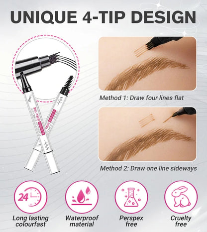 Waterproof & Sweatproof 3D Precision Eyebrow Pen – Quick & Defined Lines