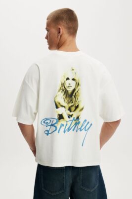 Britney Spears Cropped Fit Music T-Shirt